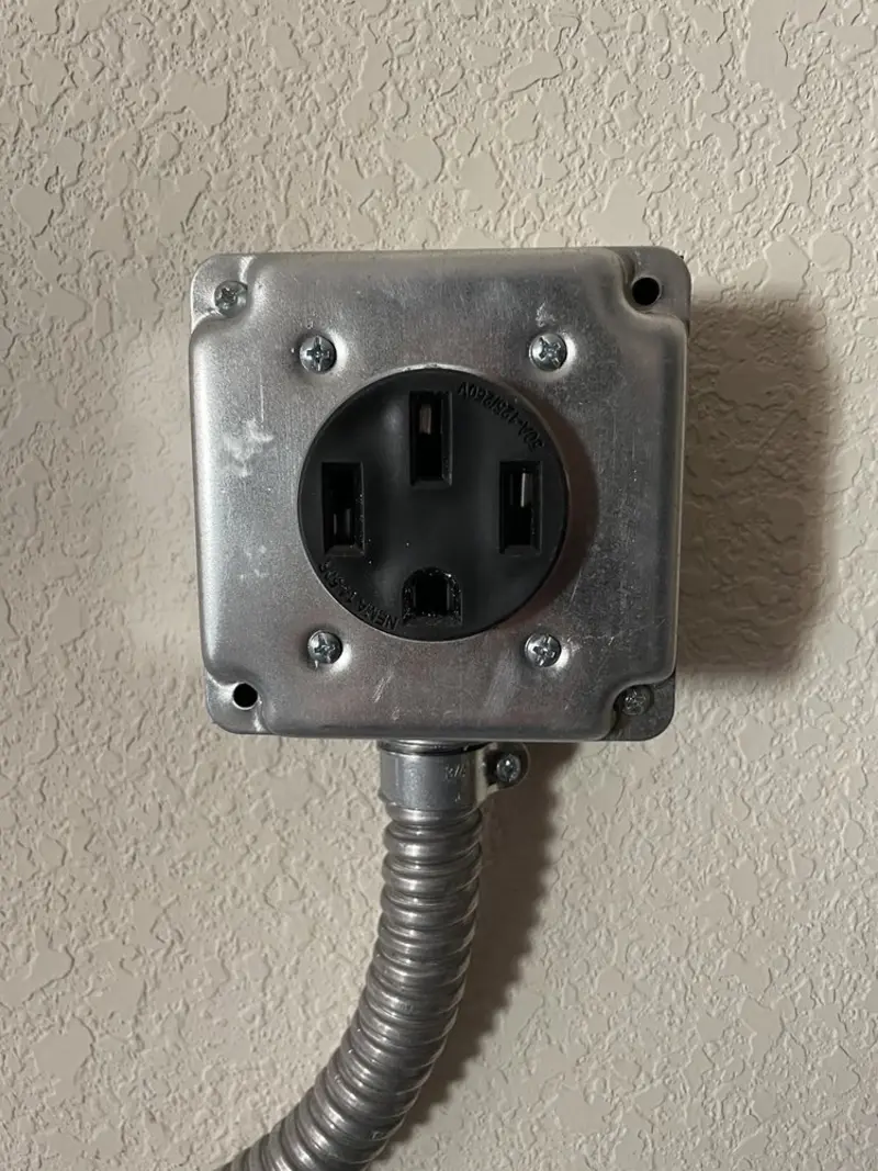 NEMA 14-50 outlet installed for Smart Home Electrical in Port Ludlow