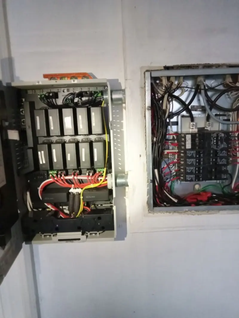 Electrical panel upgrade completed for Security Camera Wiring in Port Ludlow